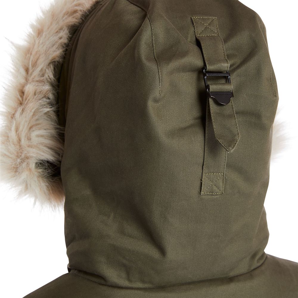 Parka Feminino - Timberland Mt Kelsey Fleece-Lined Parka - DGFCE6314 - Verde Oliva
